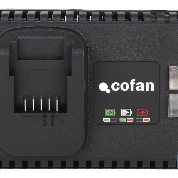 Cargador 18V 4,0A Cofan, Carga Ultrar­rápida con Protección Inteligente